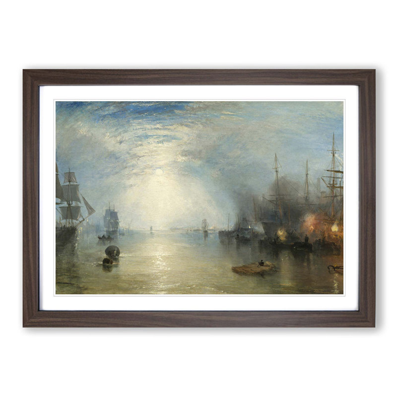 J.M.W. Turner - Single Picture Frame Painting, Walnut