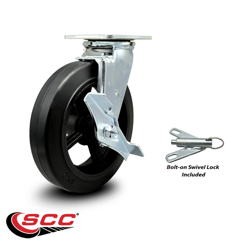 Rubber on Steel Caster
