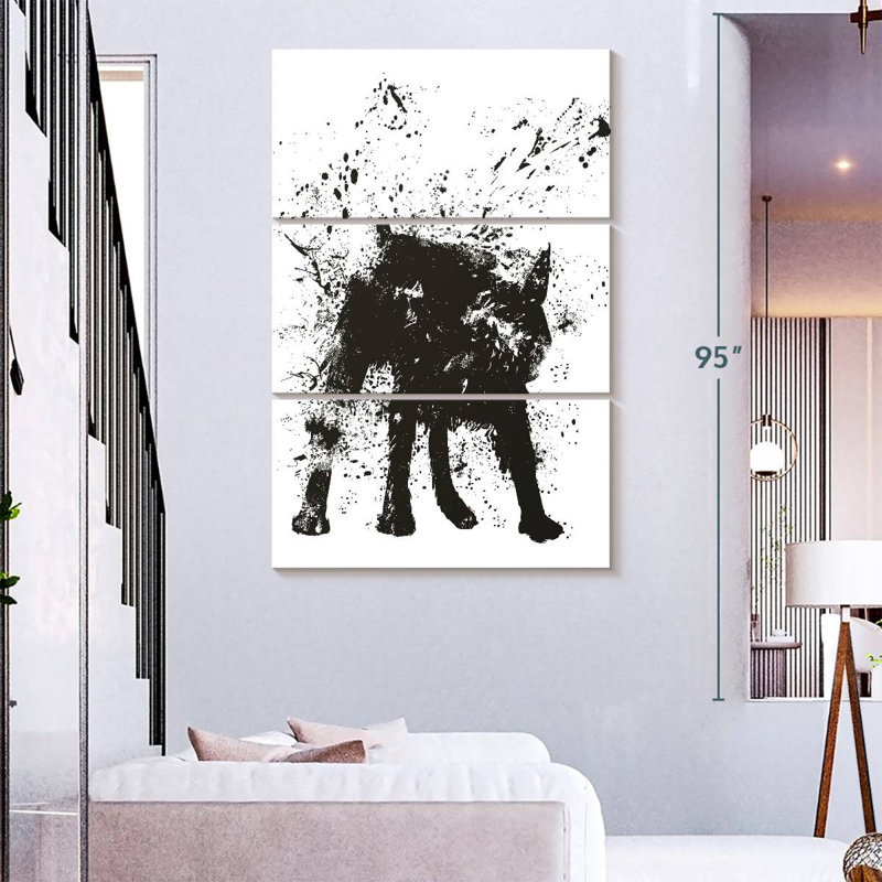 Hitzel Wet Dog, 74" H x 48" W