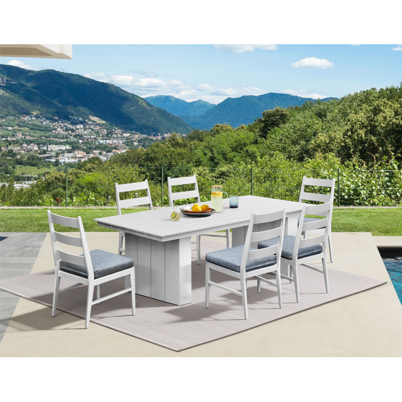 Vontrell Dining Set, Buff, 7-PC, 6