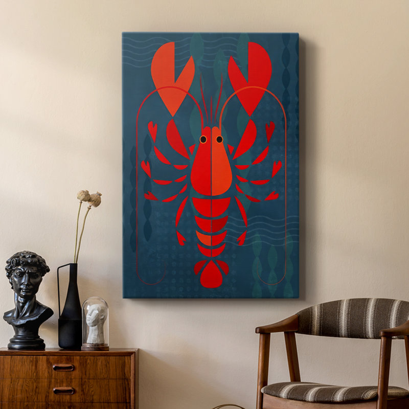Geo Lobster I - galerie sur mesure, H 60 po x l 40 po
