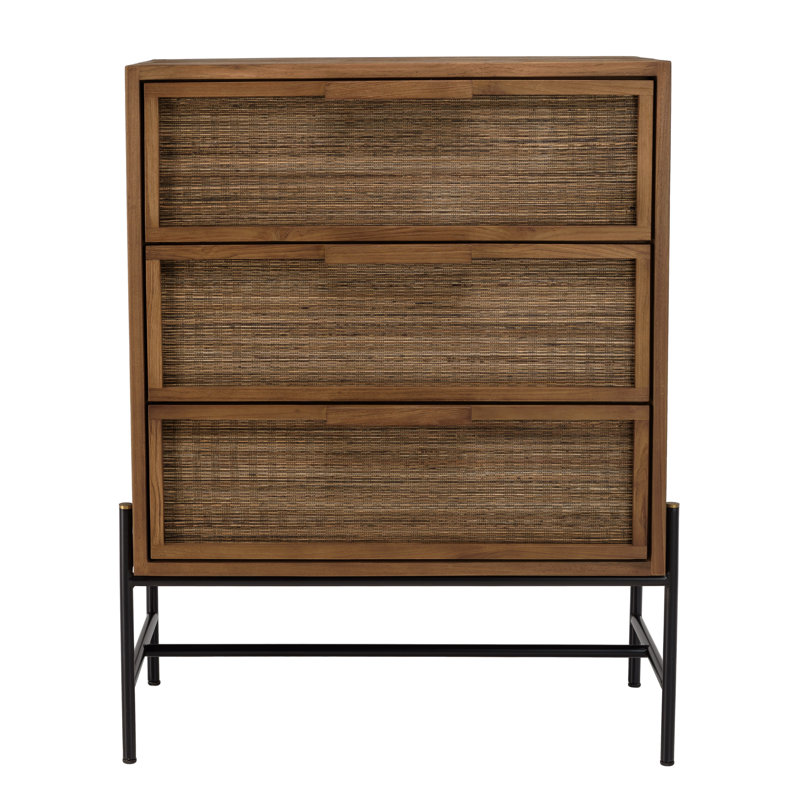 Aalana Solid Wood 79.5cm W 3 - Drawer Chest of Drawers