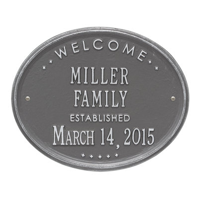 5-Line Wall Address Plaque
