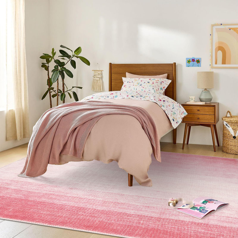 Abstract Ombre Plush Area Rug – Soft Gradient Accent with Non-Slip Backing, Rectangle 8' x 10'