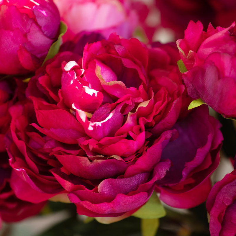 Garden Floral Peony Faux Floral