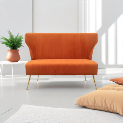 Vardell Fabric 48'' Reception Loveseat