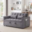 Canapé-lit convertible 3-en-1 avec dossier réglable, sac de rangement et coussins pour une vie moderne et une utilisation efficace de l'espace-1445953540