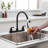 VIBRANTBATH Kitchen Faucet with Side Spray-88657437
