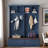 Farmhouse Hall Tree With Wood Grain Bench, Coat Rack, 2 Large Drawers And Open Storage Space