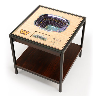 Husik NFL 25-Layer StadiumViews Lighted End Table