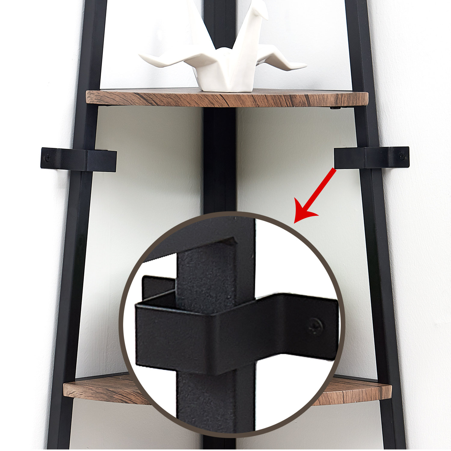 Union Rustic Mel Corner Bookcase & Reviews Wayfair Canada