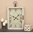 Goodfellow Wooden Pocket Watch Style Decorative White Wall Clock with Hinged Door