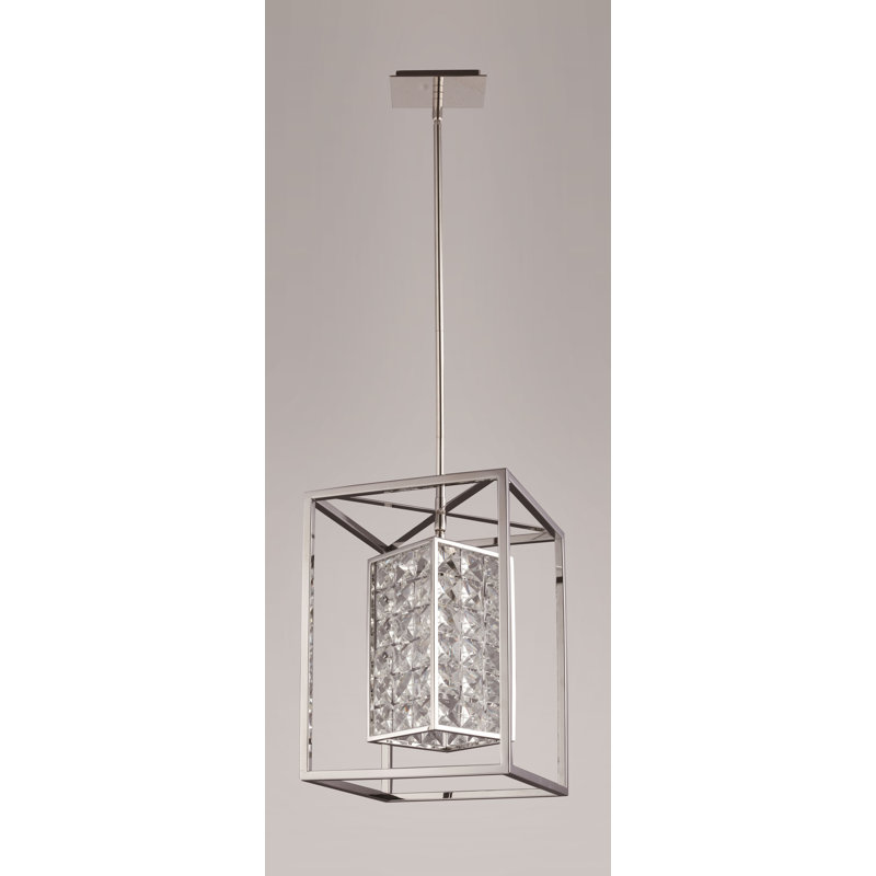 Luminaire suspendu carré 1 lumières Honora