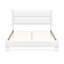 Lit plateforme tapissier avec tête de lit capitonnée horizontale, blanc, double-91972470-91972467
