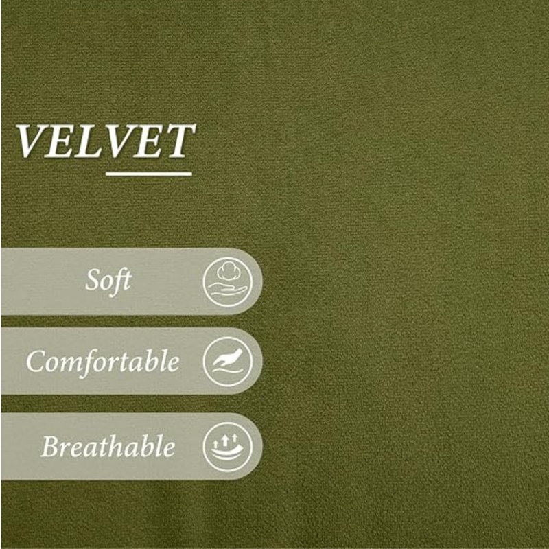 Upholstered Side Chair, Green Velvet
