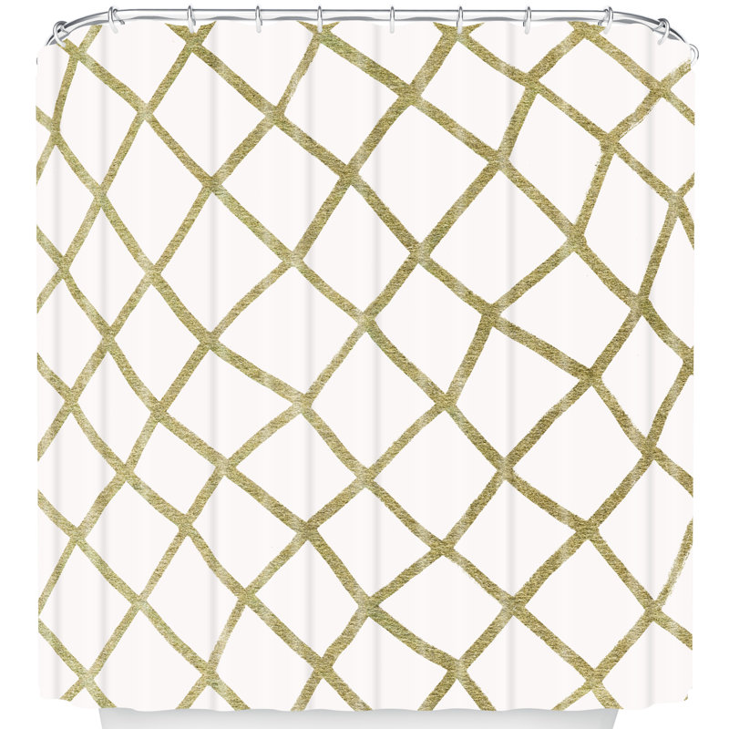 Rideau de douche simple, Blanc