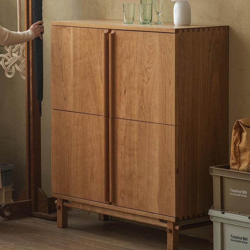 Buffet de style nordique rétro et minimaliste, Brun