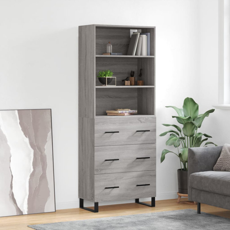 69.5cm Sideboard, Grey Sonoma