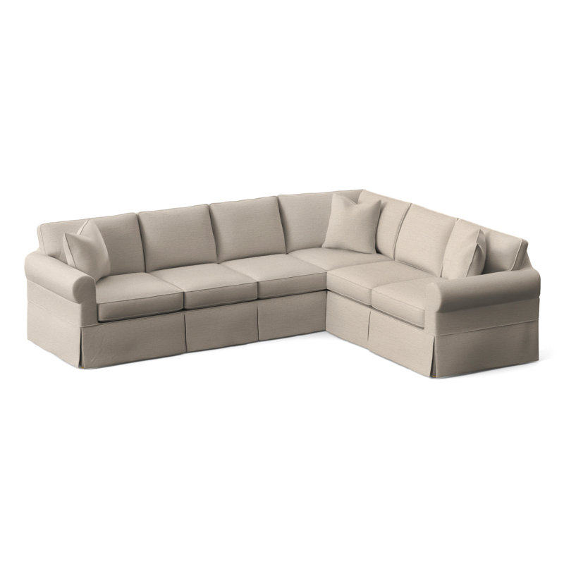 Bedford Upholstered Sectional, Right Hand Facing, Frond Blue; 0448-64