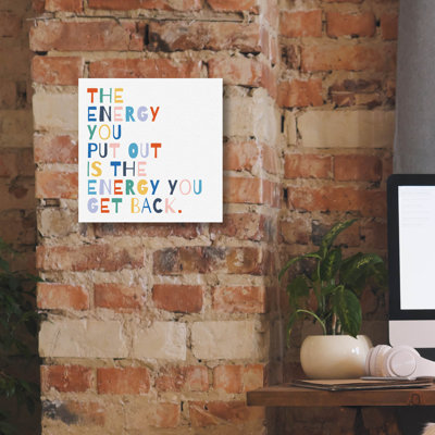 'Rainbow Words 2'  by Moira Hershey Canvas Wall Art