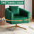 Metal Leg Velvet Swivel Chair-608240663