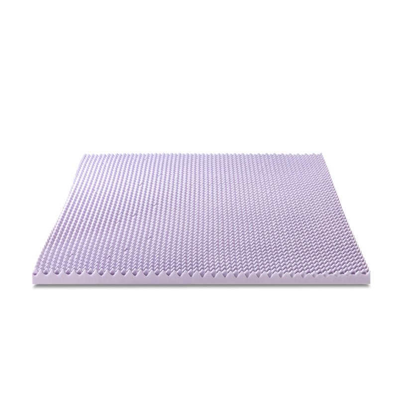 Gilkes Memory Foam Mattress Topper, Queen, 2", Lavender