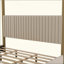 Lit plateforme à baldaquin avec tête de lit et structure en métal Upholstery-123985626