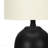 Table Lamp - 17"H, Black Ceramic Material