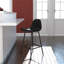 Henrine Upholstered Counter Stool with Metal Frame-1118811361