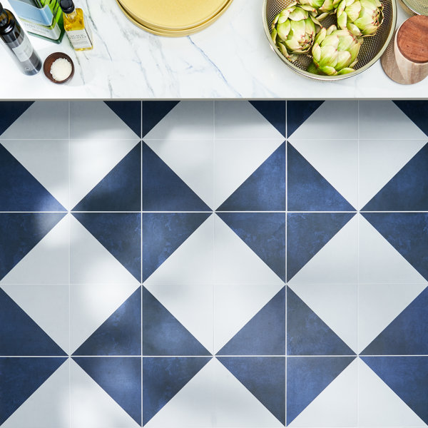 Elizabeth Sutton Geode 7.87 in. x 7.87 in. Matte Porcelain Floor and Wall Tile (10.76 Sq. Ft./Case)