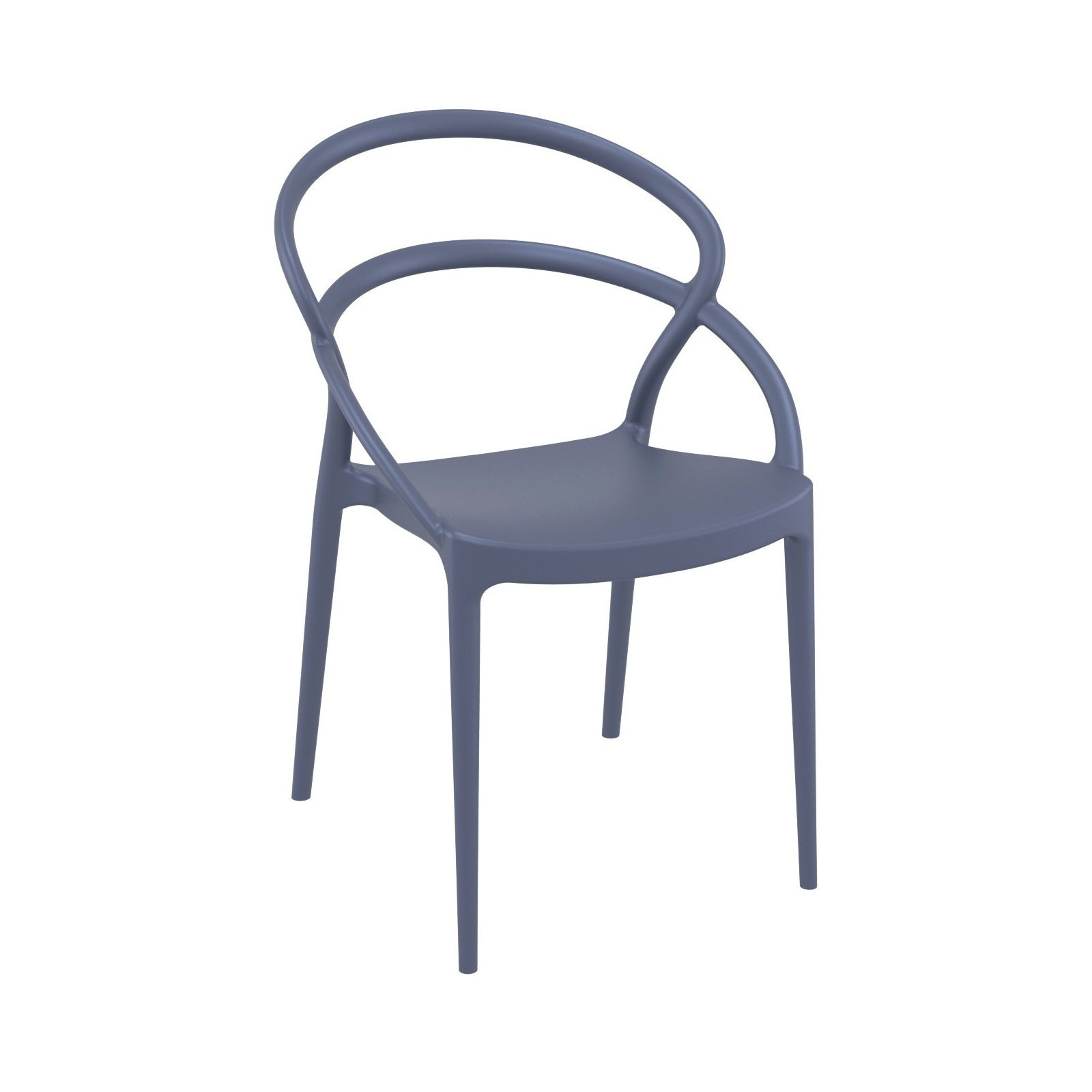 Farrah Grover 2 Person Seating Set, Dark Gray