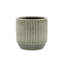 Pot à fleurs rond gris patiné 17 oz