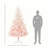 7Ft Unlit Spruce Artificial Christmas Tree With Realistic Branches And 1000 Tips, Pink