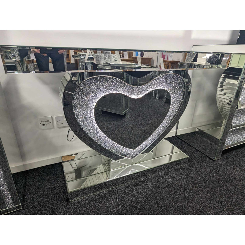 Nova LED Heart Shaped Console Table