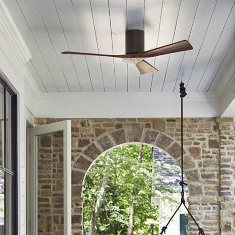 Ventilateur de plafond à 3 pales Olivier, Bronze texturé, Ton noyer, 42"