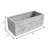 Dalleon Modern Rectangular MgO Clay Planter Box – Fiberstone Plant Pot with Drainage Holes Indoor and Outdoor Use-2003554350