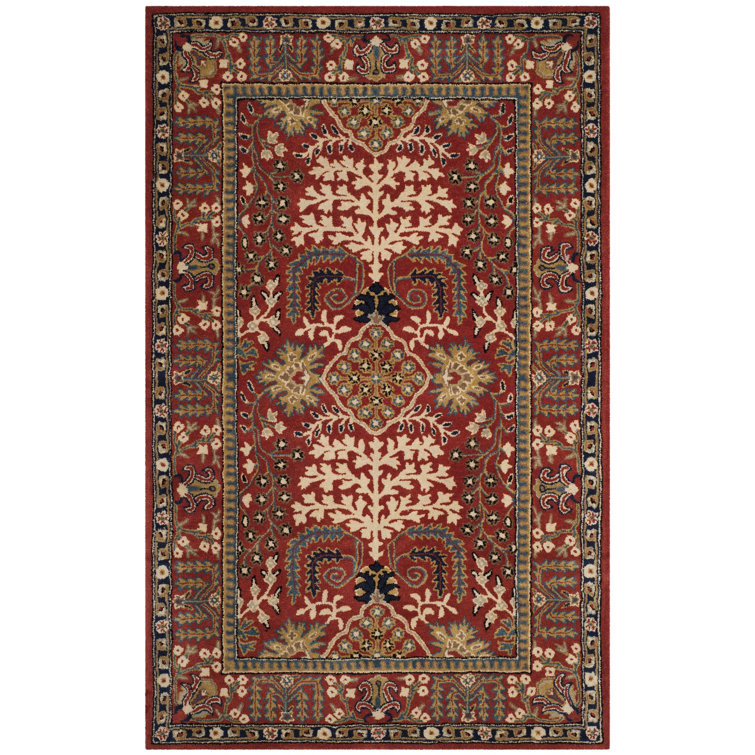 Antiquity Hand-Tufted Red Area Rug