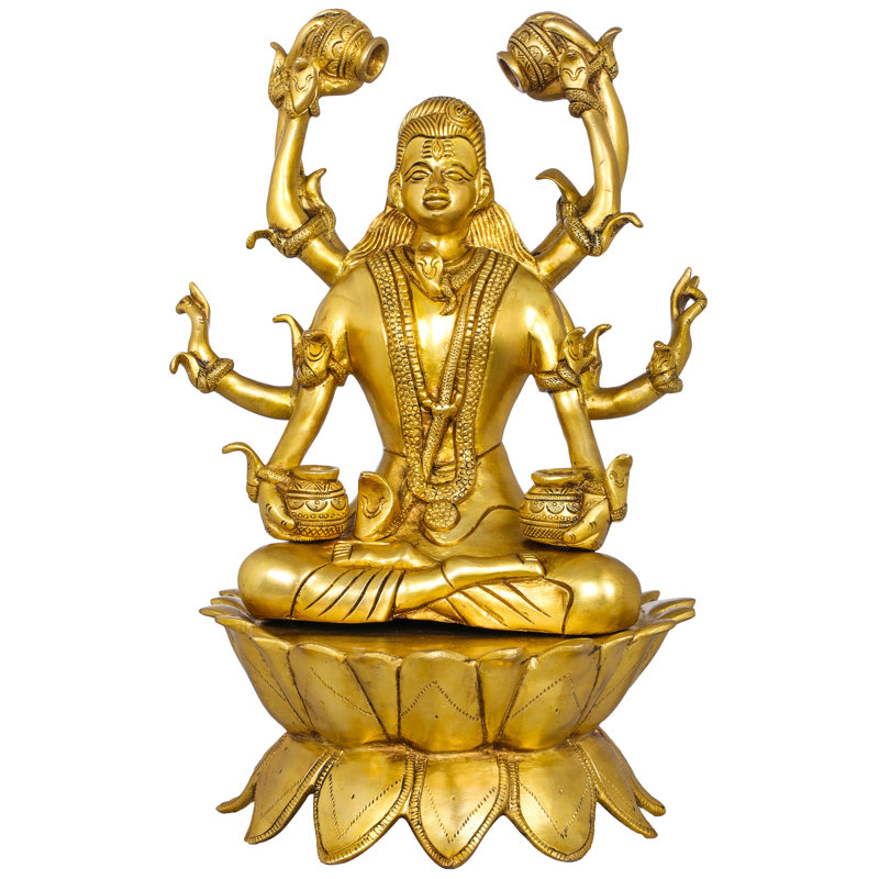 Figurine Ashtabhujadhari, Jaune