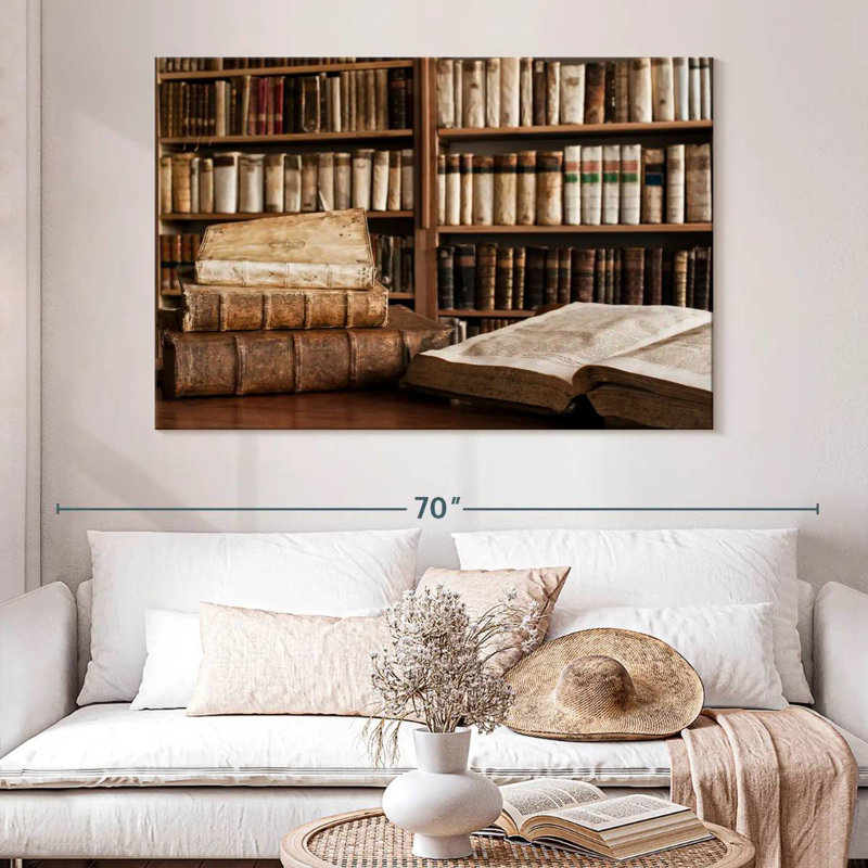 Kerner Home Library, 34" H x 51" W
