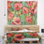 Tapisserie florale, coquelicots rouges-28491454
