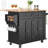 Durable Kitchen Island Cart With Drawers, Shelves, And Wheels For Efficient Storage And Mobility