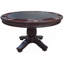 Fairfield Dark Cherry 54" Round 3 in 1 Pedestal Game Tablewith Bumper Pool
