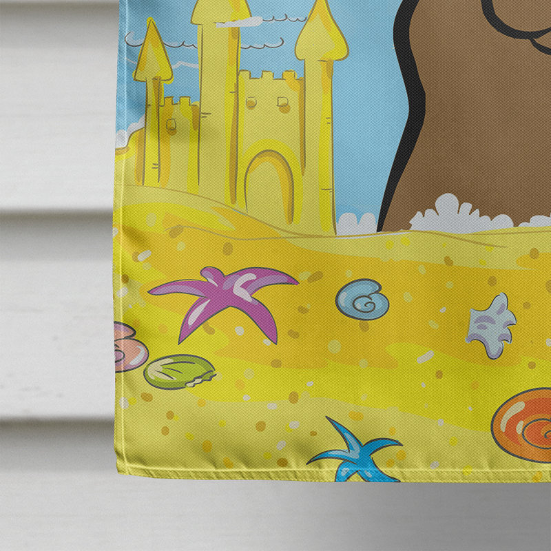 Drapeau de maison 40 po x 28 po Batchelder, Labrador chocolat