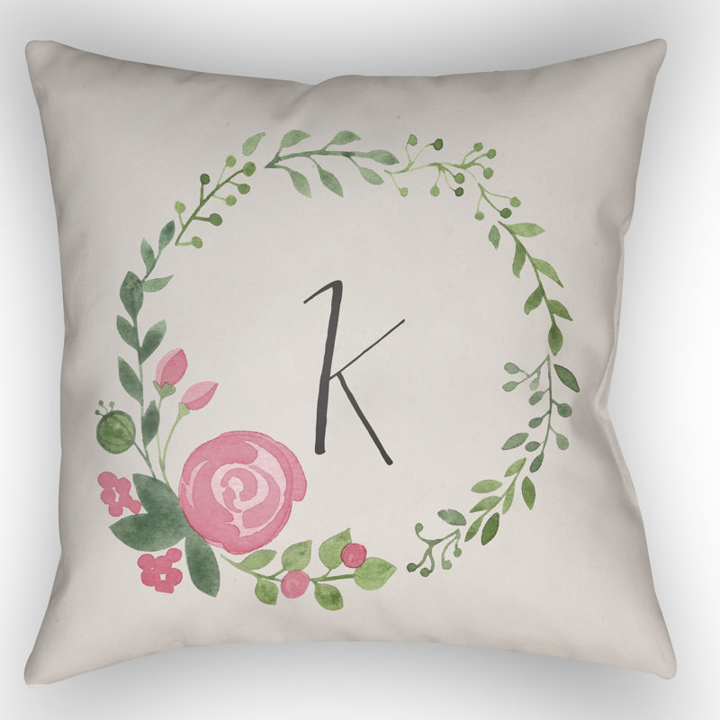  Indoor/Outdoor Throw Pillow, 18" H x 18" W x 4" D, K