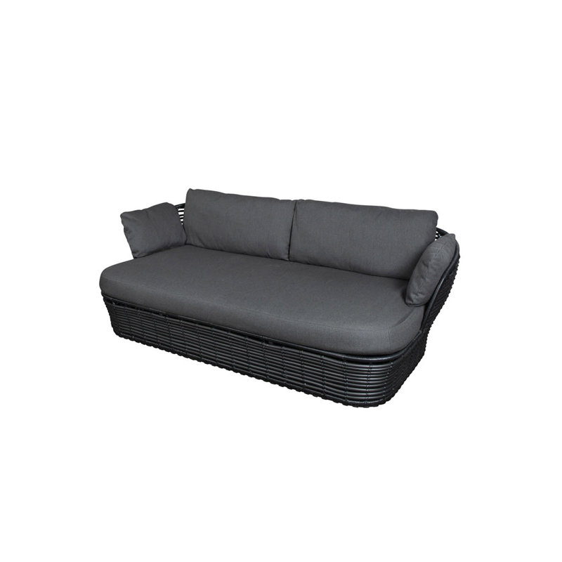 Basket 2-Seater Sofa, Gray