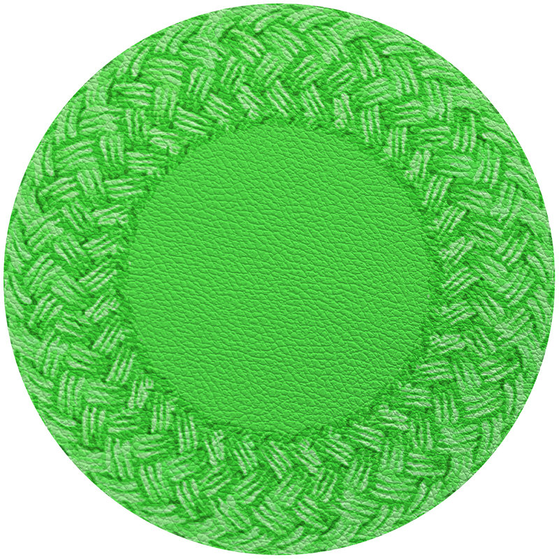 Raffia 16" Vinyl Placemat, Westport Green