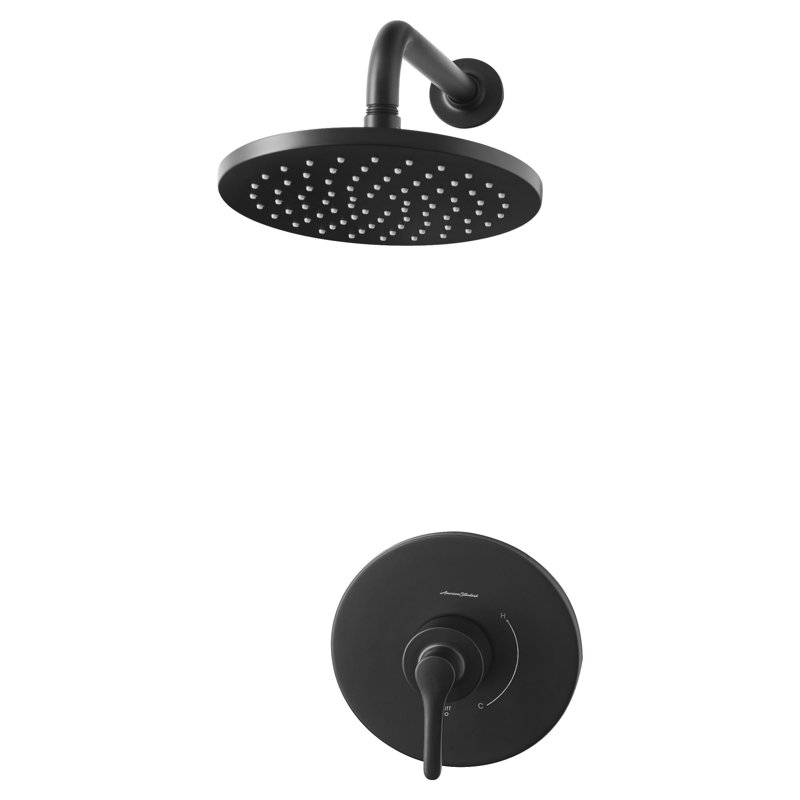 Robinet de douche thermostatique Studio S, Noir mat