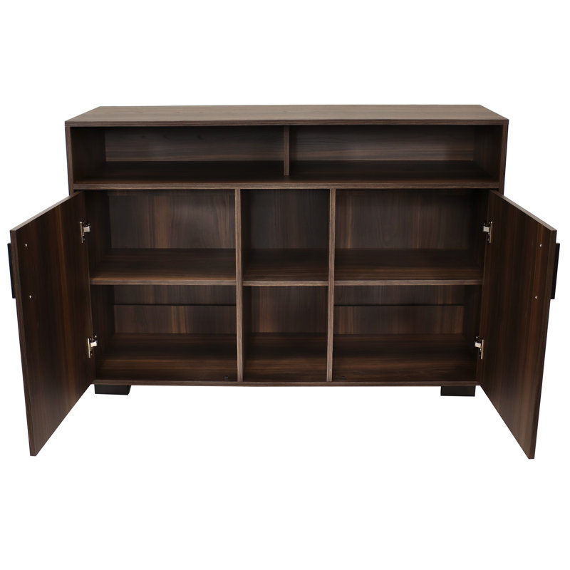 Janter 48.5" MDF Sideboard Buffet Cabinet with 2 Doors and Shelves