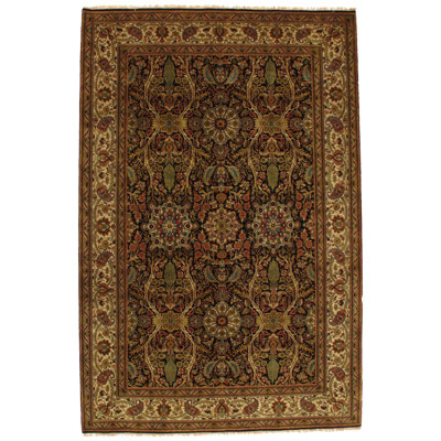 Canvello Fine Tabriz Designhand-Knotted Rug - 6' X 9'1
