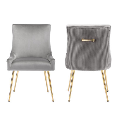 Aasiyah Velvet Side Chair by Everly Quinn